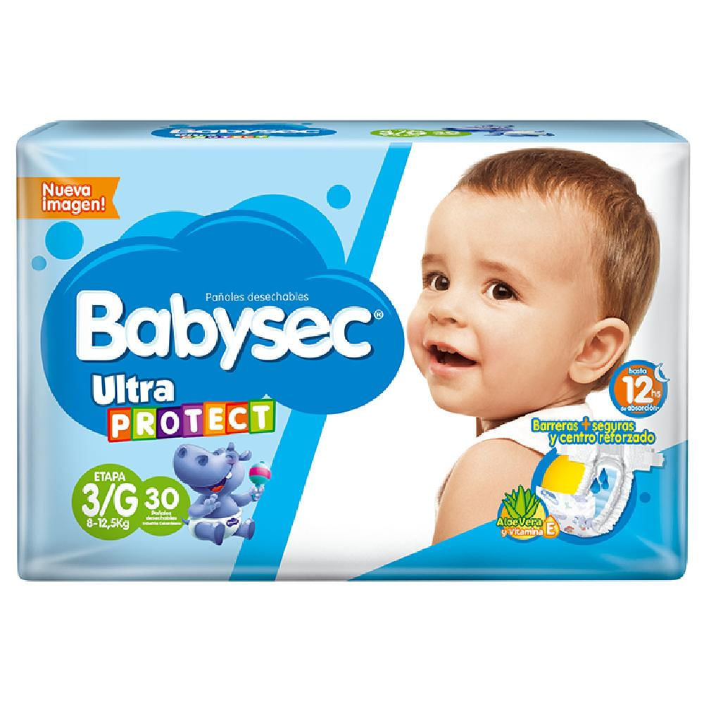 Pañales Etapa 3 Babysec Ultraprotec 30 Unid img #2