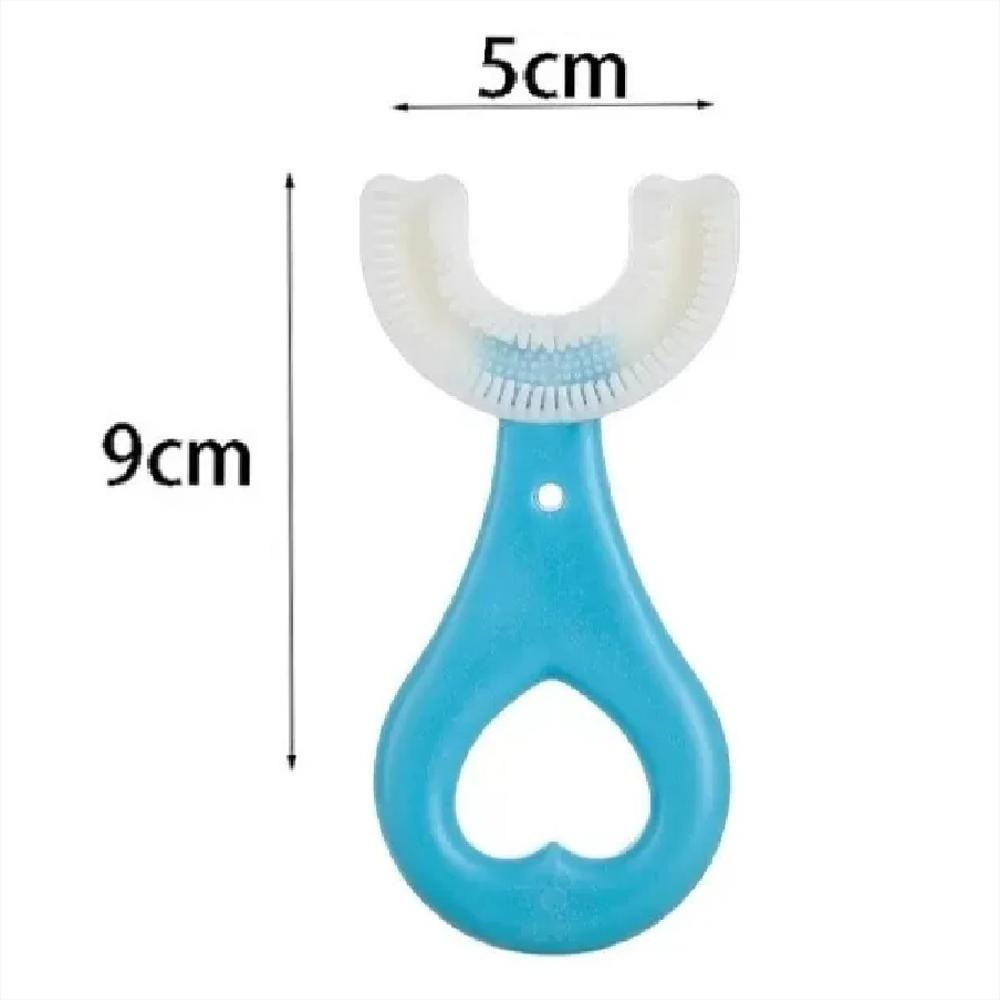 Cepillo Dental Para Niños En Forma De U Azul
