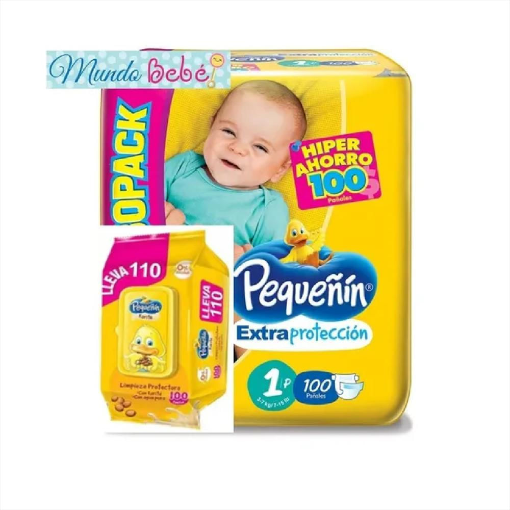 Pañales Pequeñin Etapa1x100 Para Bebe