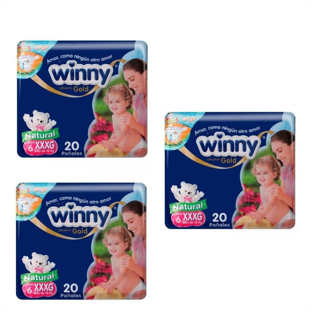Pañal Winny Gold Etapa 6 X 60