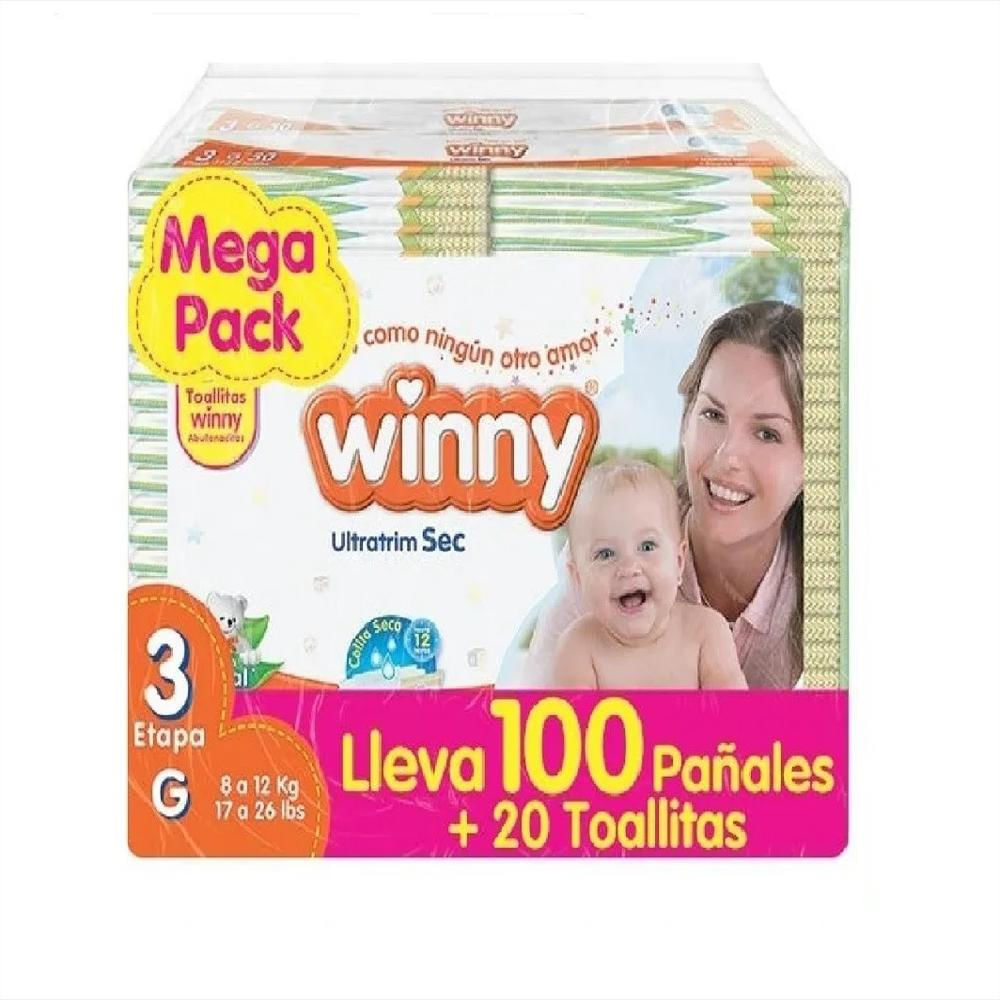 Pañales Winny Etapa 3 X 100