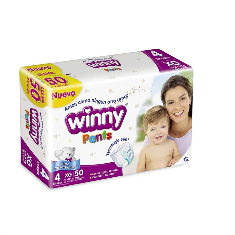 Pañales Winny Pants Etapa 4X50