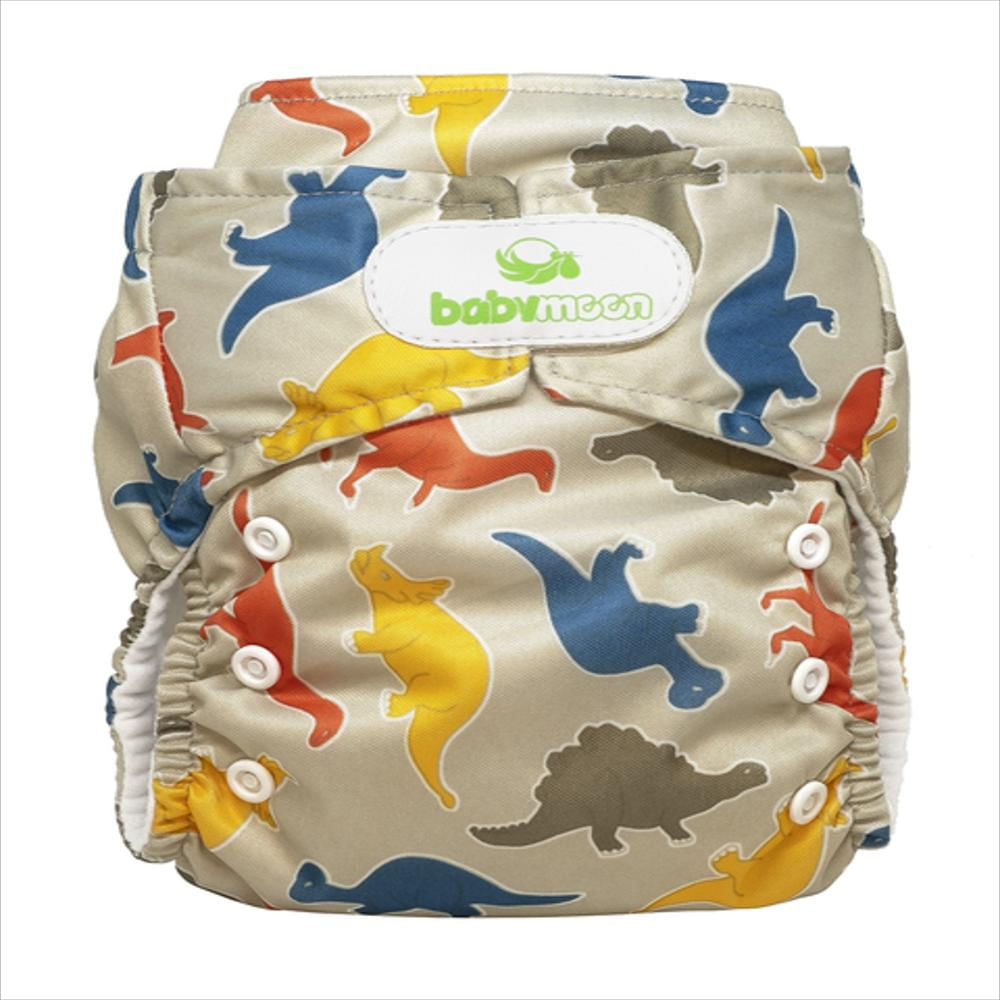 Pañal Ecológico Absorbente Intercambiable Estampado De Dinos / Unitalla De 0 A 30 Meses