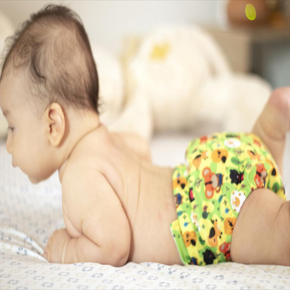 Pañal Ecológico Absorbente Intercambiable Estampado De Corazones / Unitalla De 0 A 30 Meses img #4