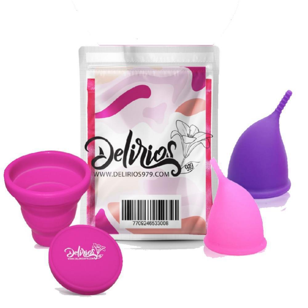 Copa Menstrual Anatómica Con Vaso Esterilizador Y Estuche