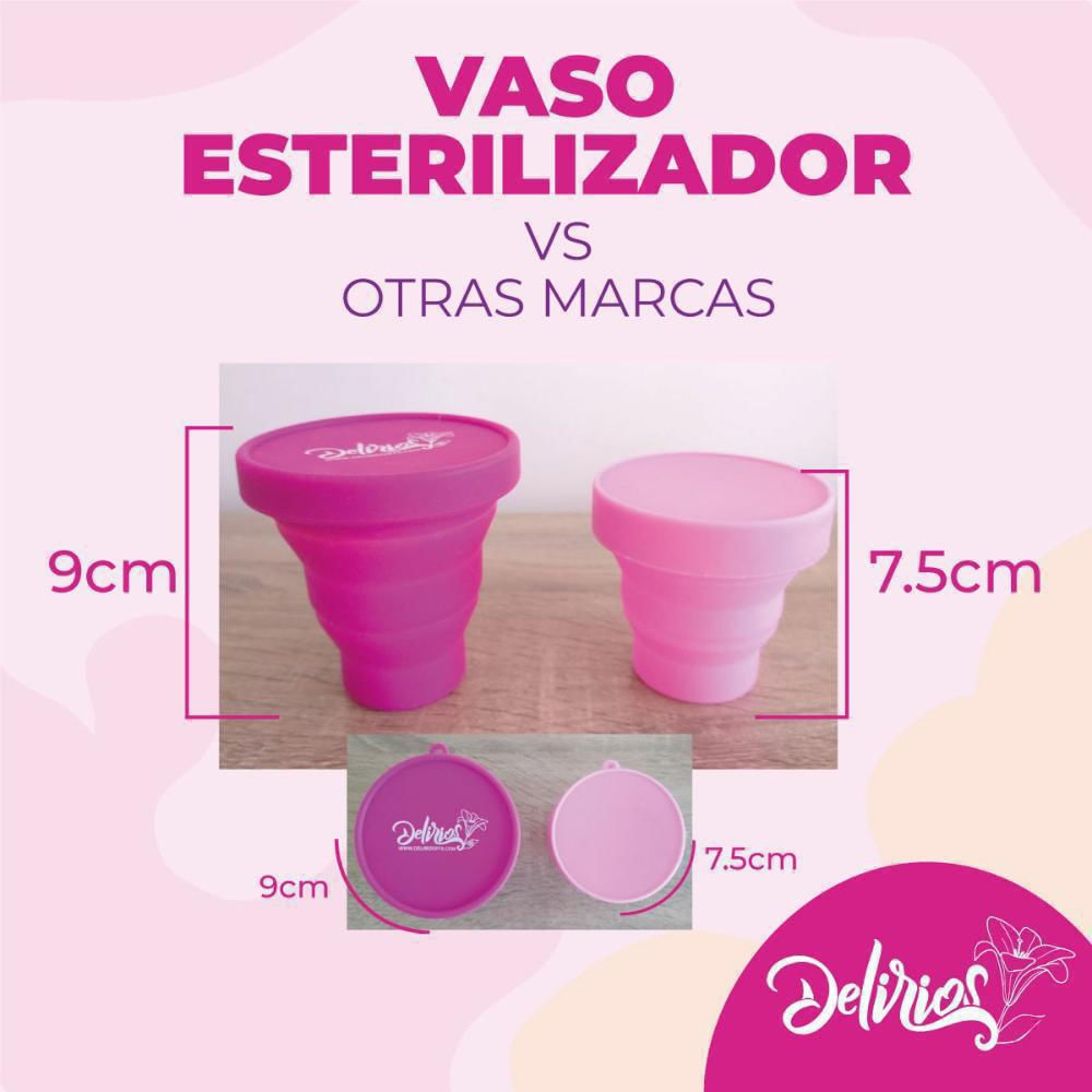Copa Menstrual Anatómica Con Vaso Esterilizador Y Estuche img #2