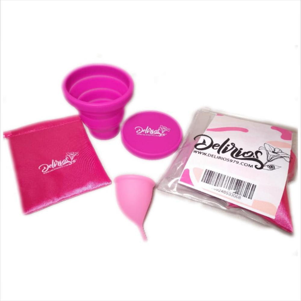 Copa Menstrual Anatómica Con Vaso Esterilizador Y Estuche img #3