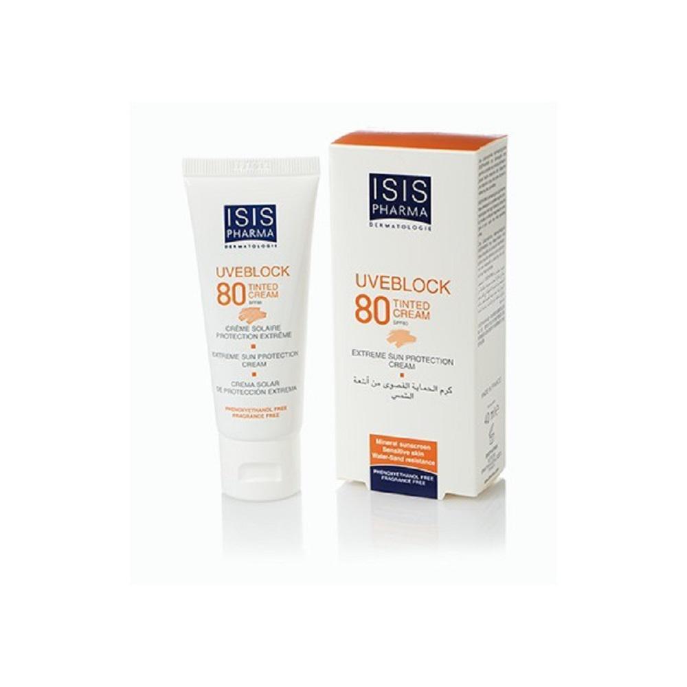 Protector Solar Isis Pharma Uveblock Spf80 Con Color 40Ml