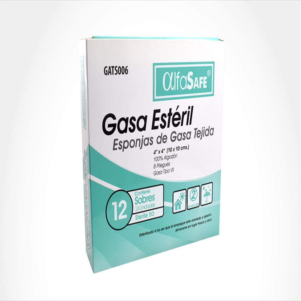 Gasa Alfa Safe Esteril Caj 12 Sob