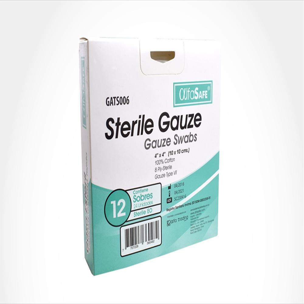 Gasa Alfa Safe Esteril Caj 12 Sob img #3