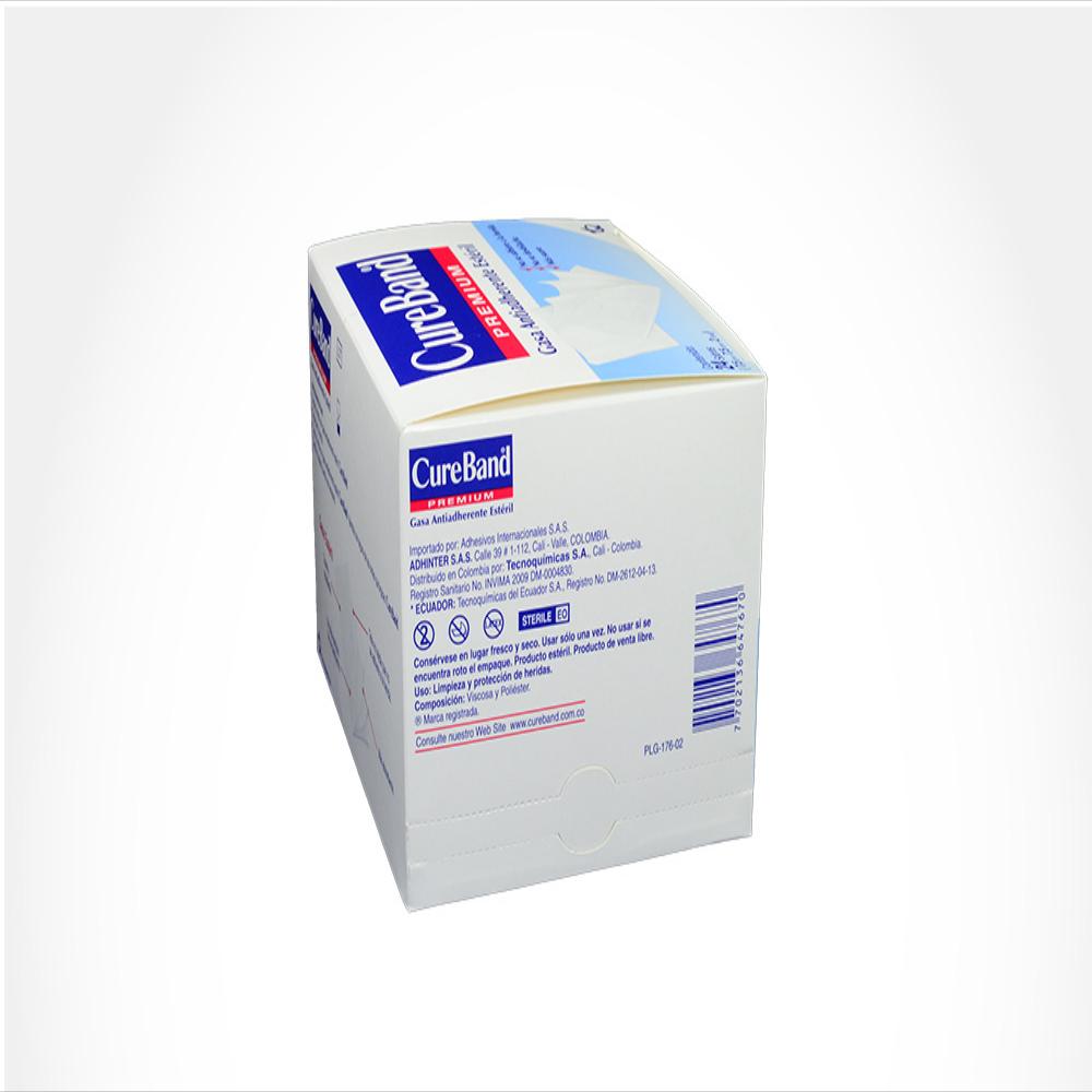 Gasa Cureband 7 Por 7 Cm Antiadherente Esteri Caj 48 Un 1 U img #2