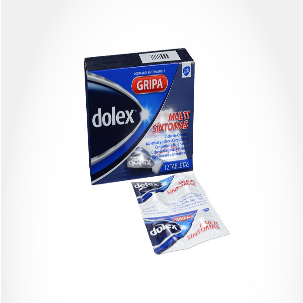 Dolex Gripa Acetaminofen 500 Mg Tab Oral Caj 12 Tab 1 U