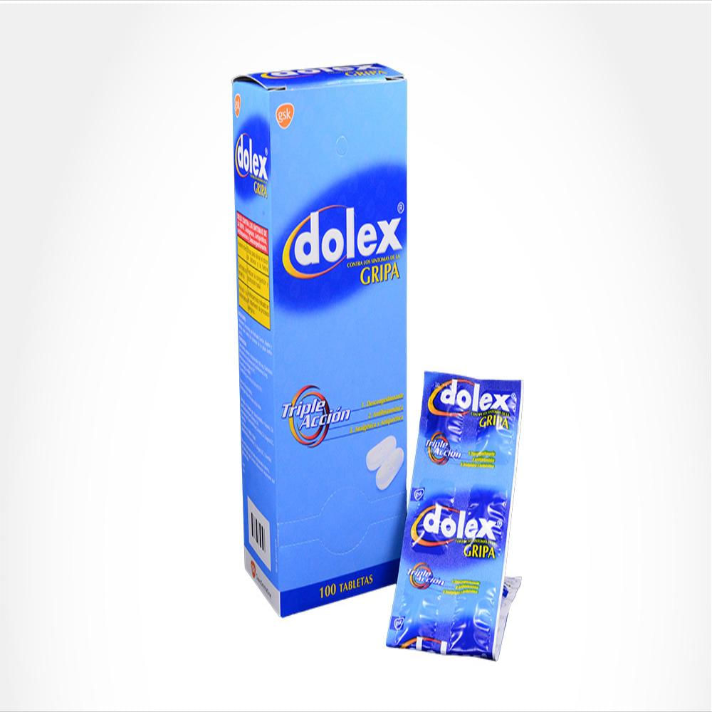 Tableta Dolex Gripa Caj 100 Tab