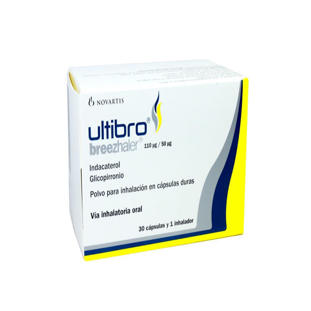 Ultibro Breezhaler Glicopirrolato 50 Ag Caj 30 Cap