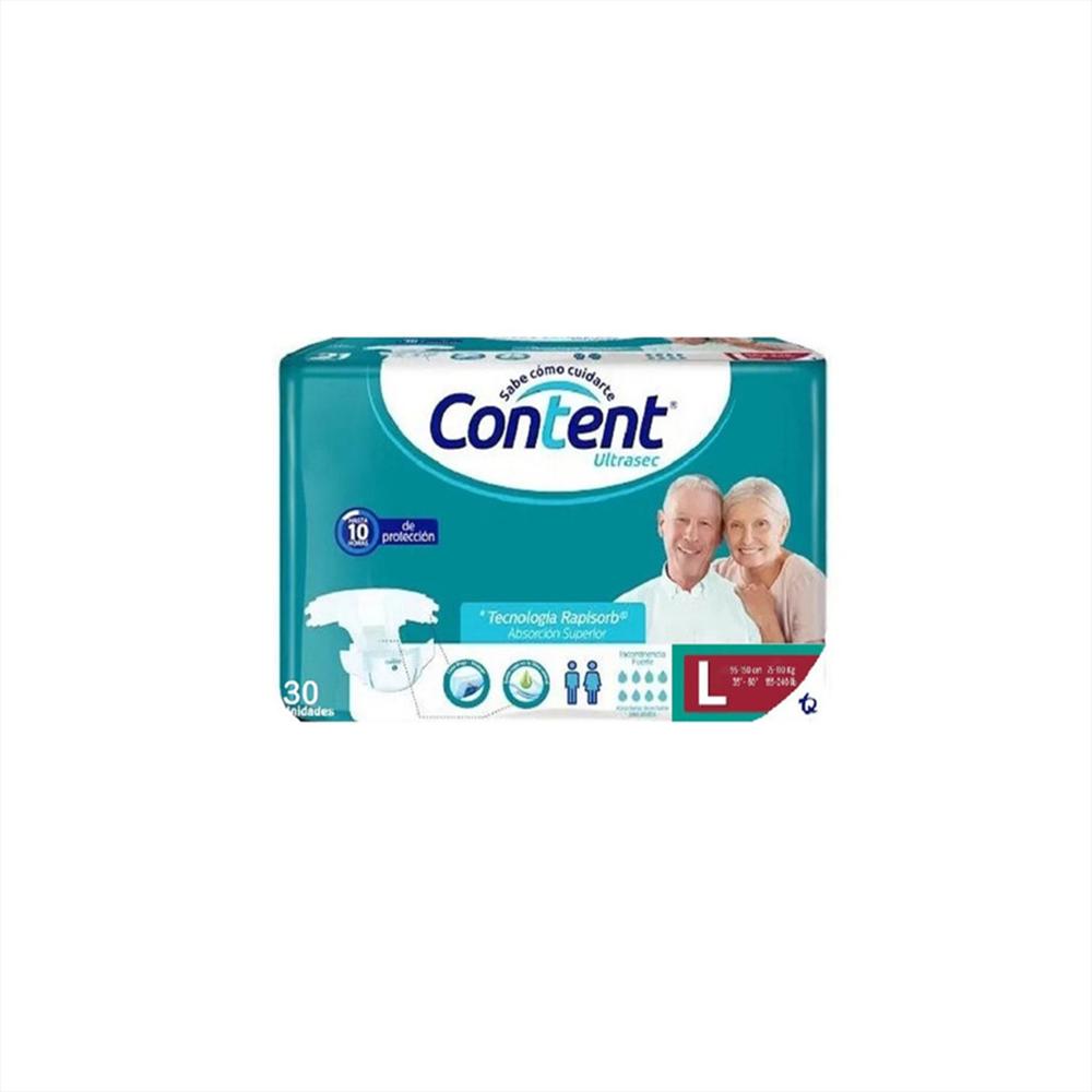 Pañal Content Talla L X 30