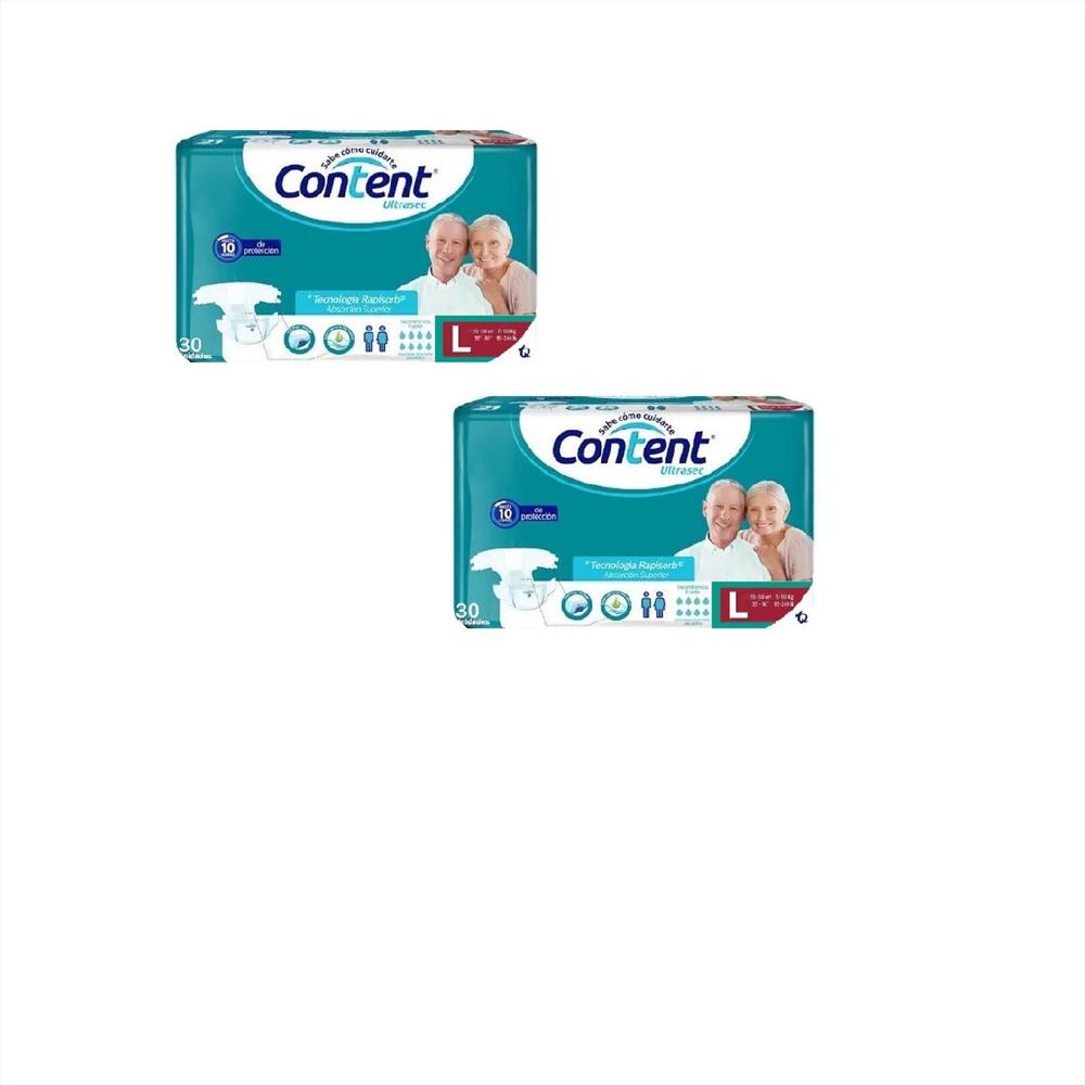 Pañal Content Talla L X 60