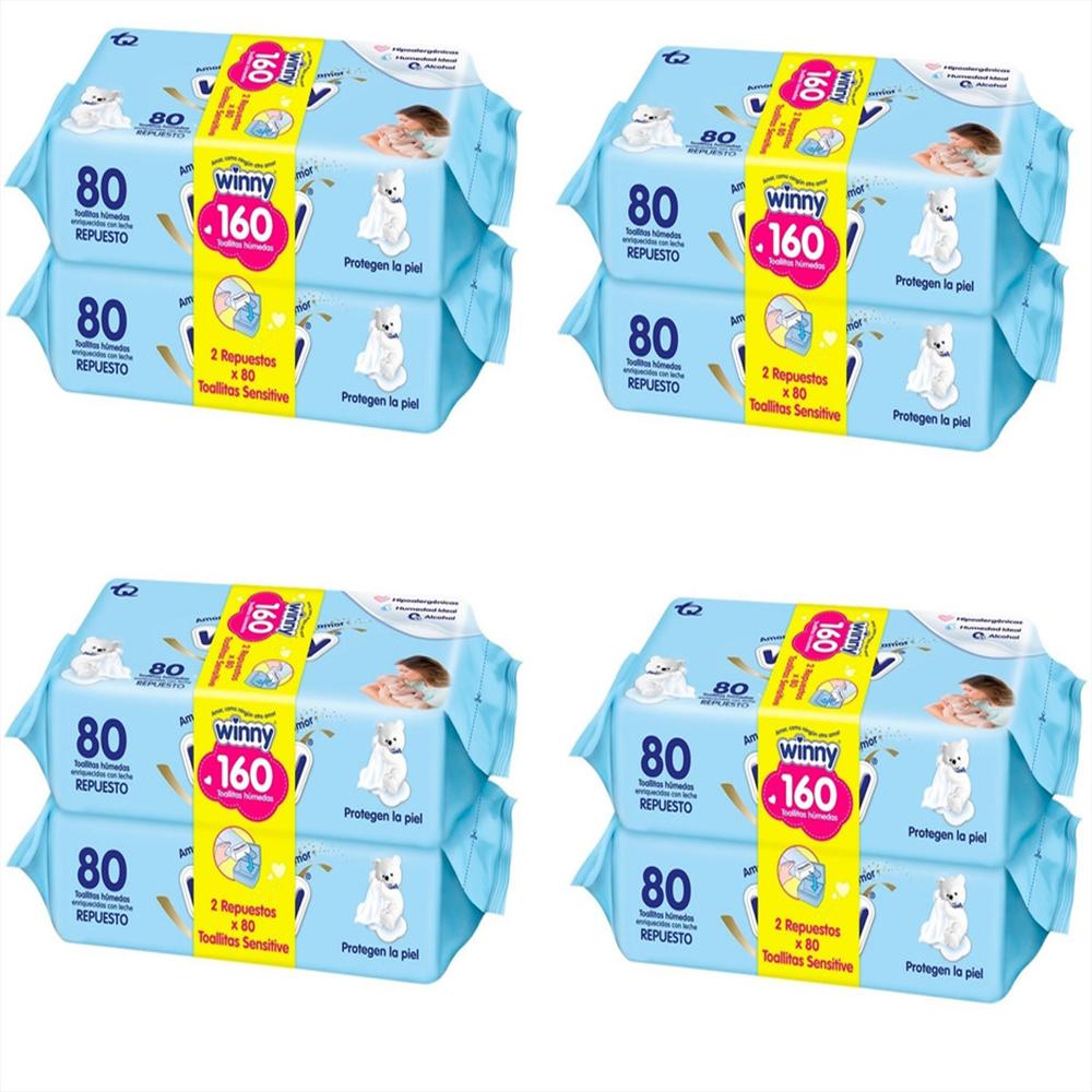 Pañitos Húmedos Winny Sensitive Repuesto