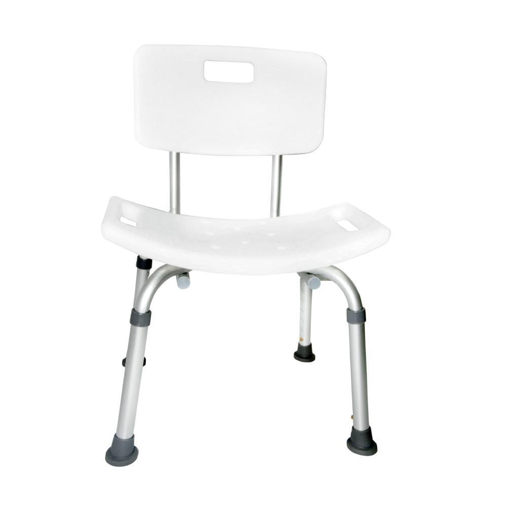Silla De Baño Aluminio Kamex Blanca