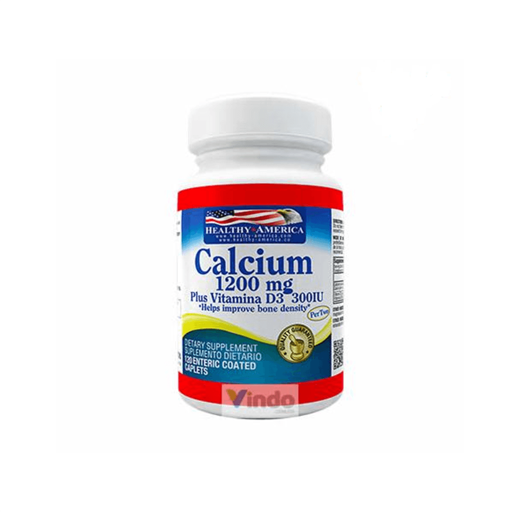 Suplemento Healthy America Calcium 1200 Plus Vitamin D3