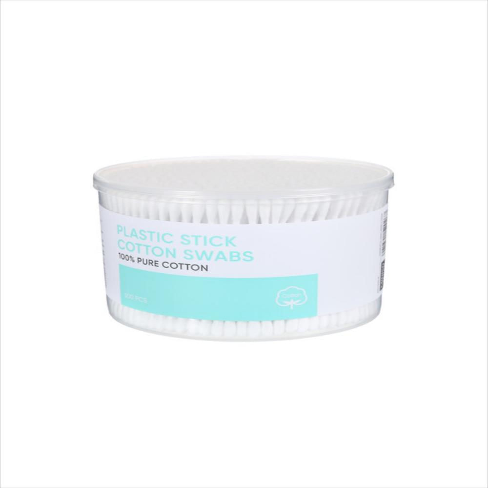 Cotonetes De Algodón Baston De Plastico 500 Pzs