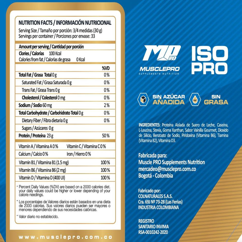 Proteina Limpia Iso Pro 2,2 Libras img #4