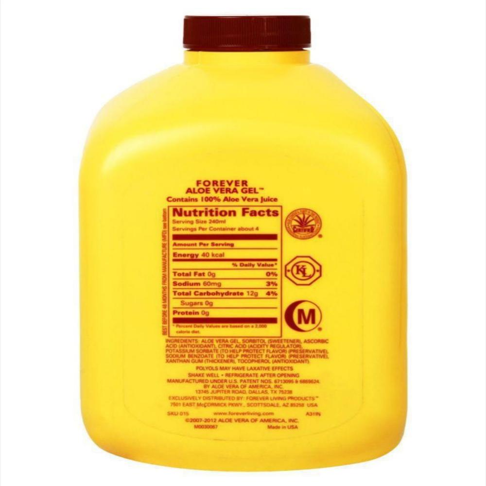 Forever Aloe Vera Gel Estabilizado 1 Litro img #2