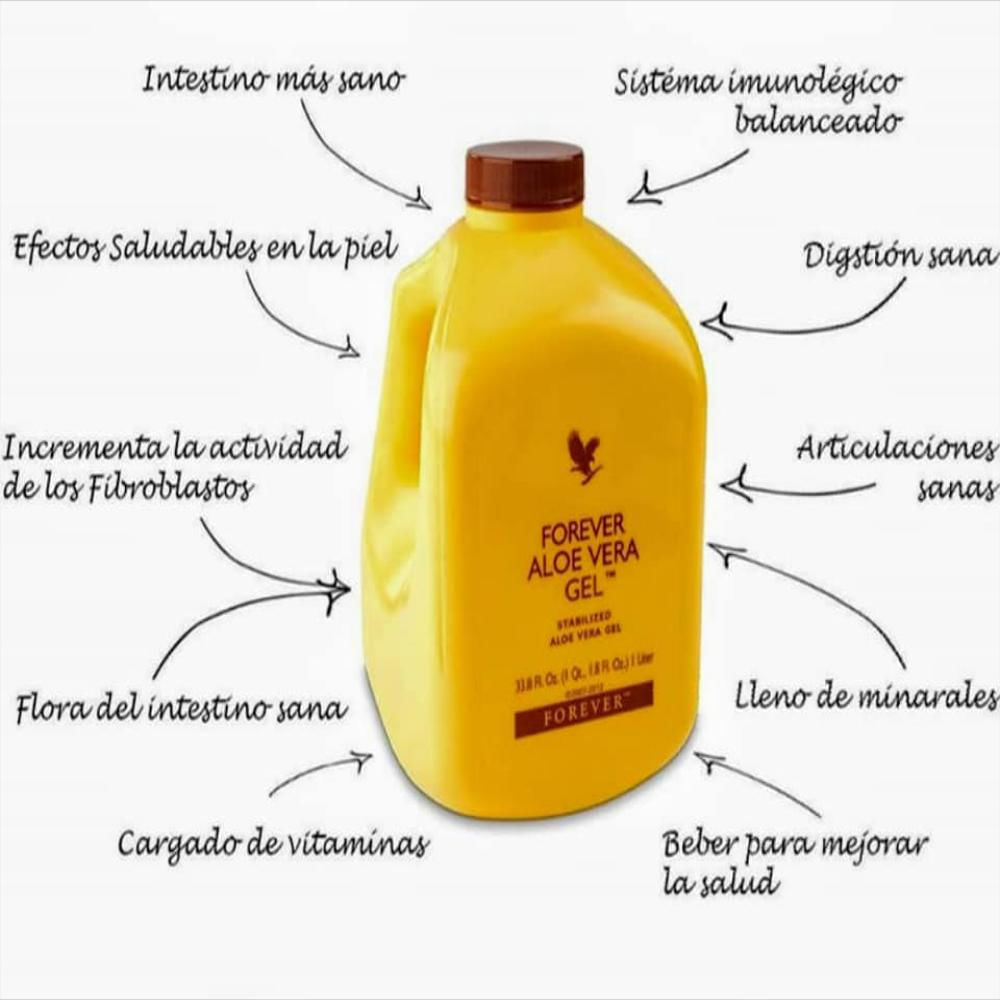 Forever Aloe Vera Gel Estabilizado 1 Litro img #3