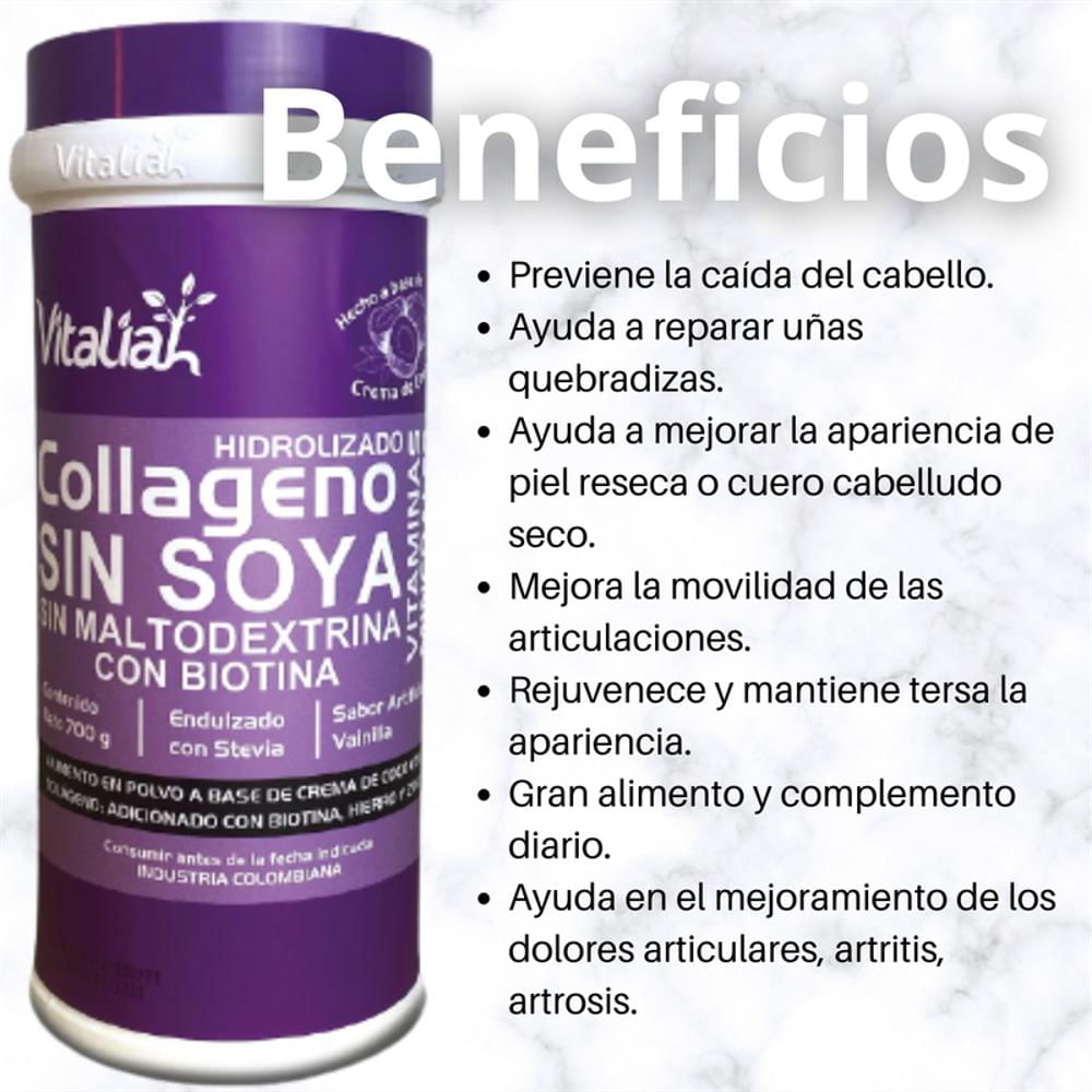 Colágeno Hidrolizado A Base De Coco Para Batido 700Gm 3U img #5