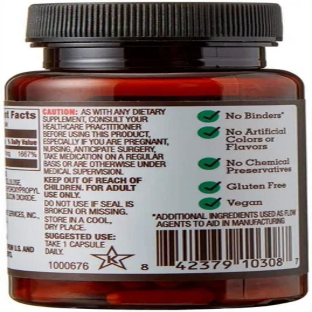 Biotina Amazon Elements Usa 5.000 Mcg X130 Caida Cabello img #5