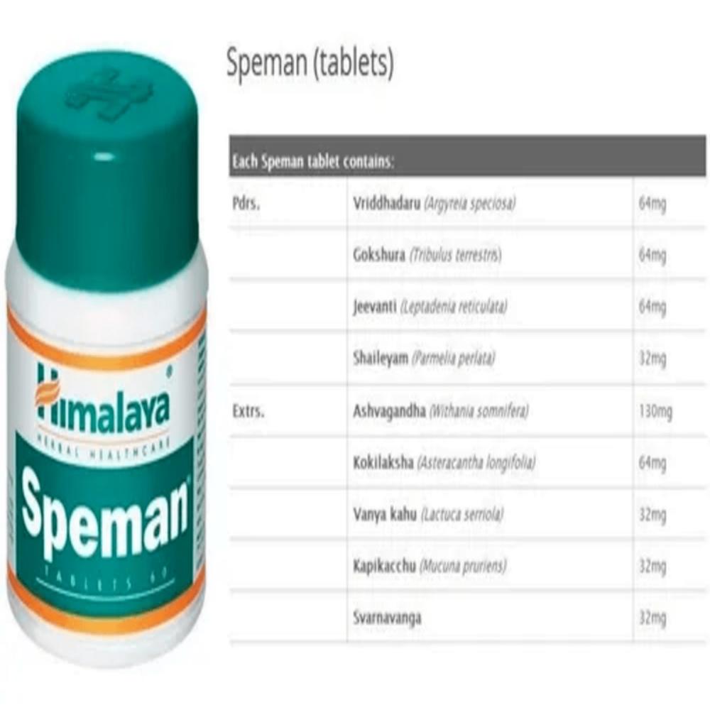 Himalaya Speman Vitamina Hombres Incrementa Semen Herbal X60 img #2
