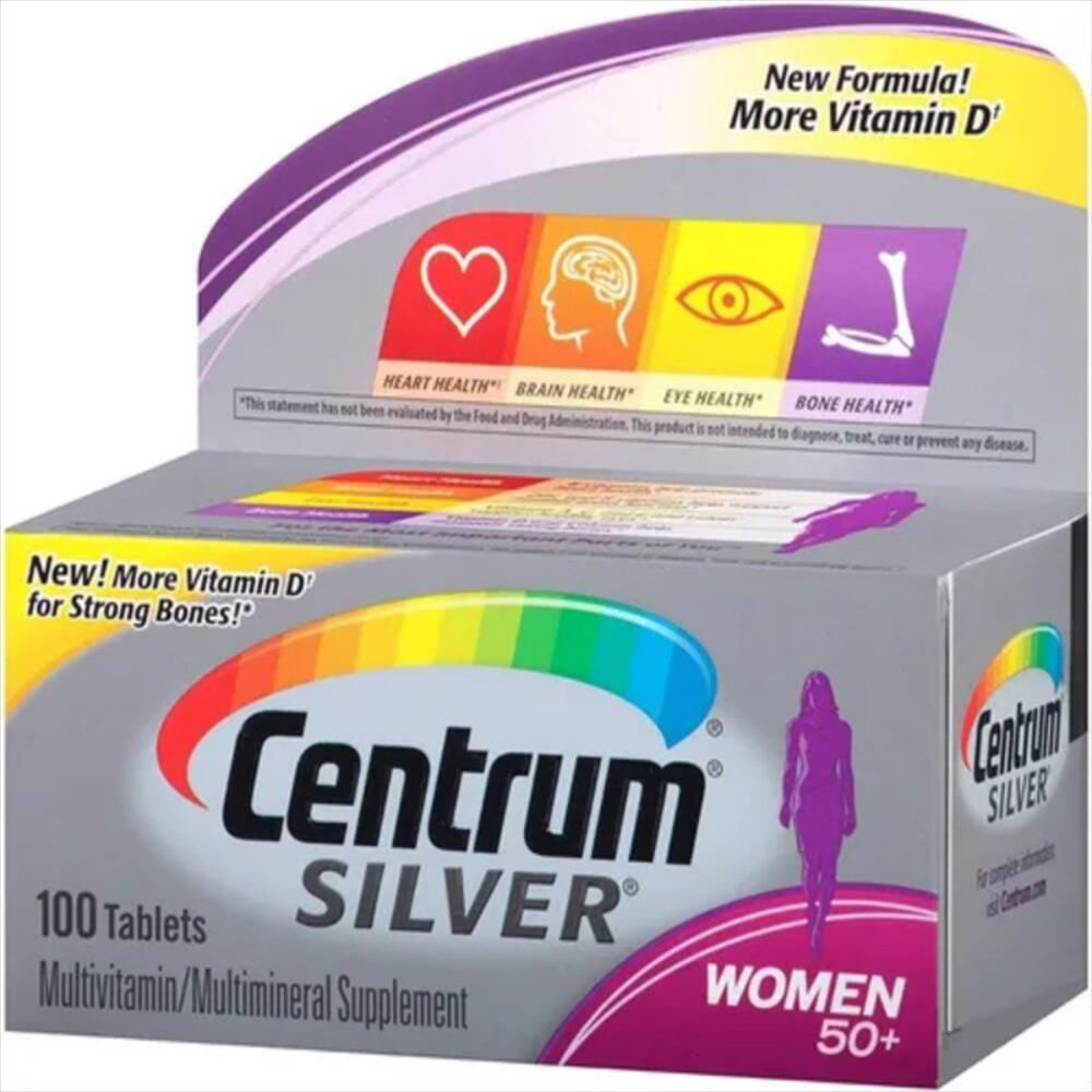 Centrum Silver Women Mujeres 50+ Años 100 Tab Multivitaminic