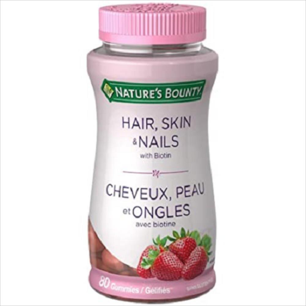 Gomitas Cabello Piel Y Uñas Biotina Vitaminas Natures Bounty