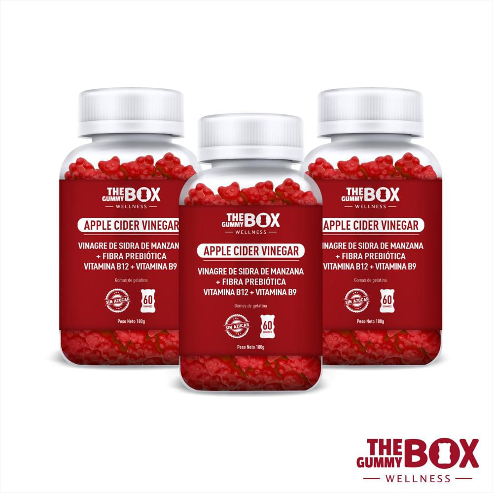 Gomitas The Gummy Box Suplementos Con Vinagre De Sidra De Manzana X 60 img #4