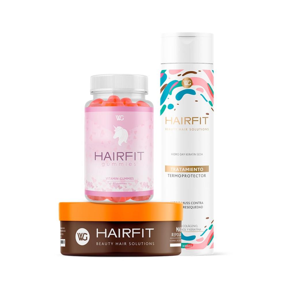 Kit Termoprotector + Mascarilla + Vitaminas En Gomita