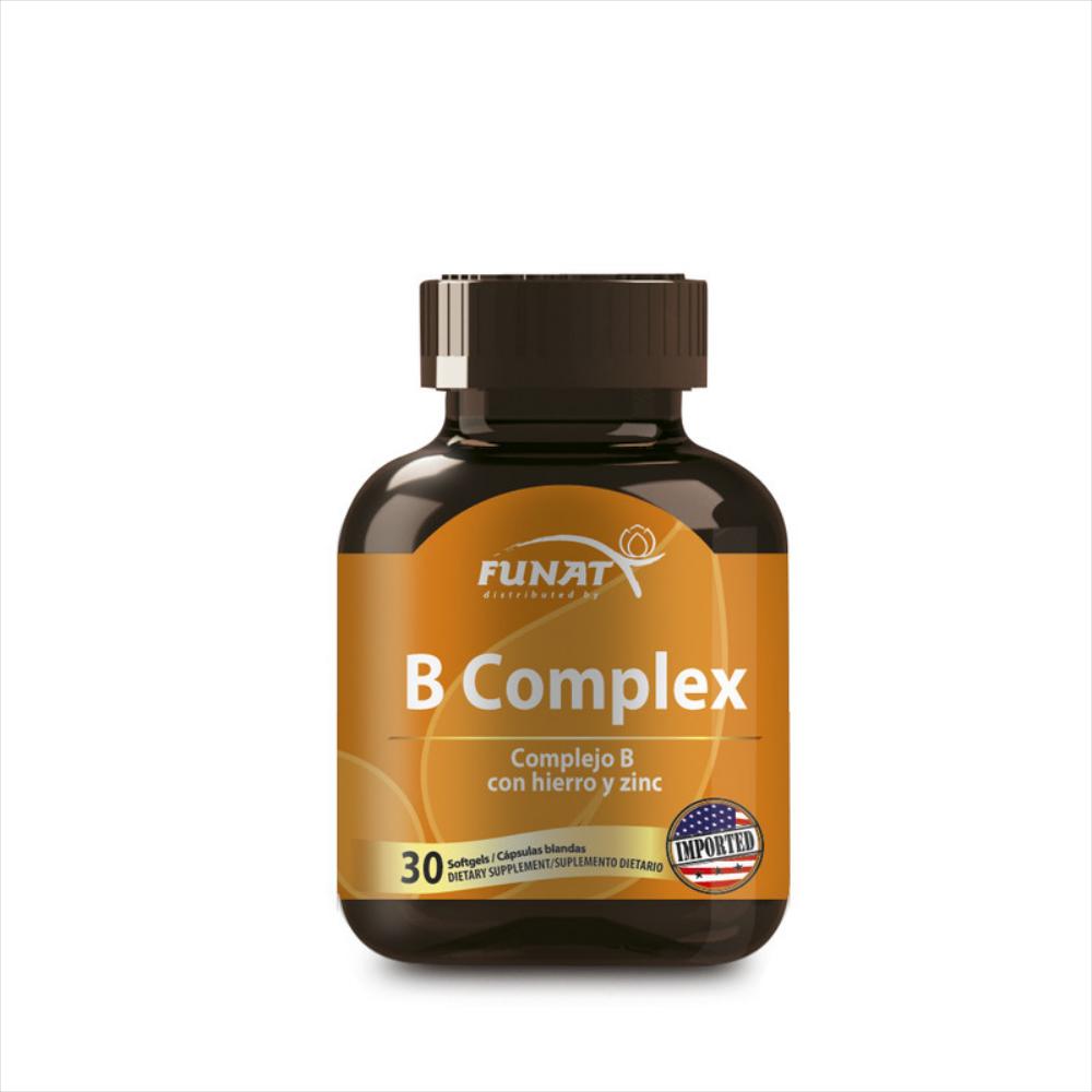 B Complex Con Hierro Y Zinc 30 Softgels