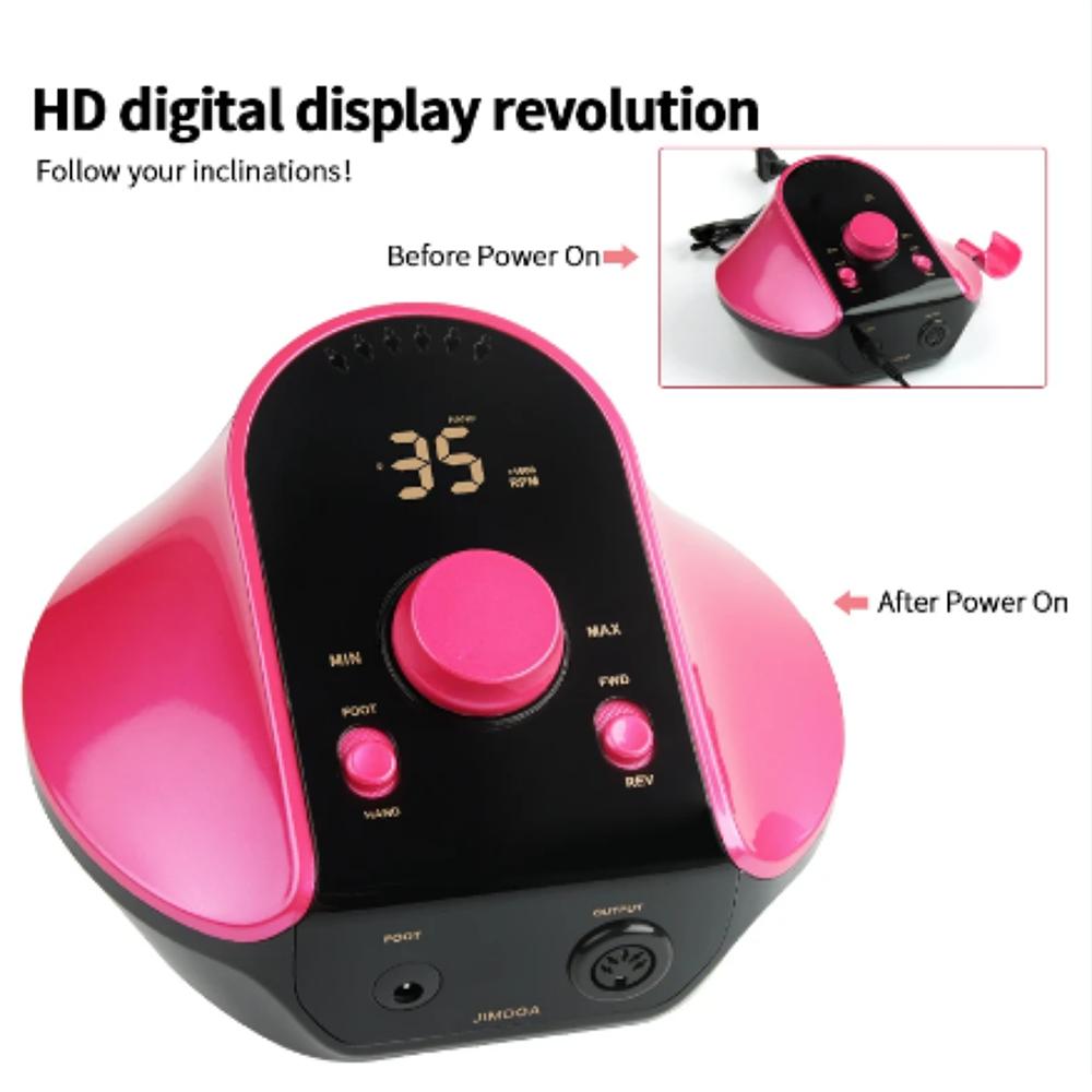 Maquina Pulidora Uñas Acrílico Nail Drill Rosado img #1