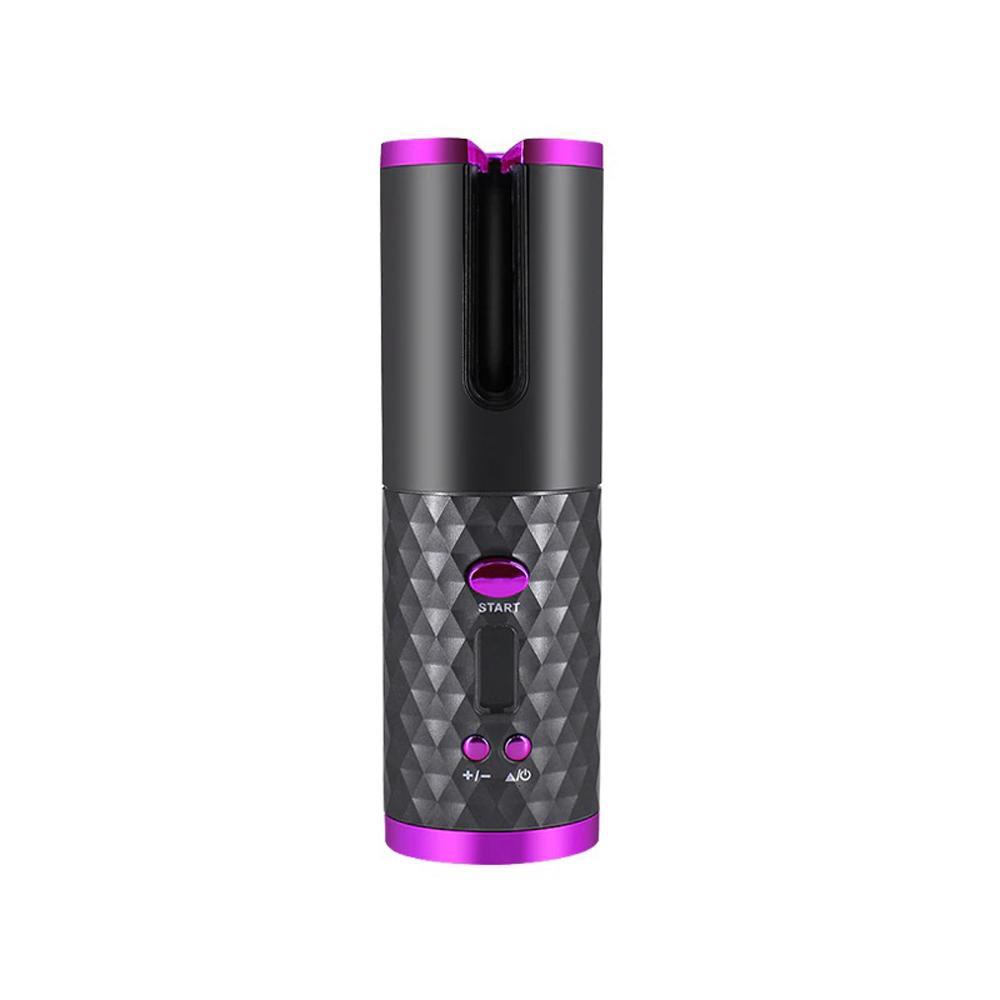 Rizadora Moldeador Cabello Automatico Recargable Rizos Sl 886 Negro
