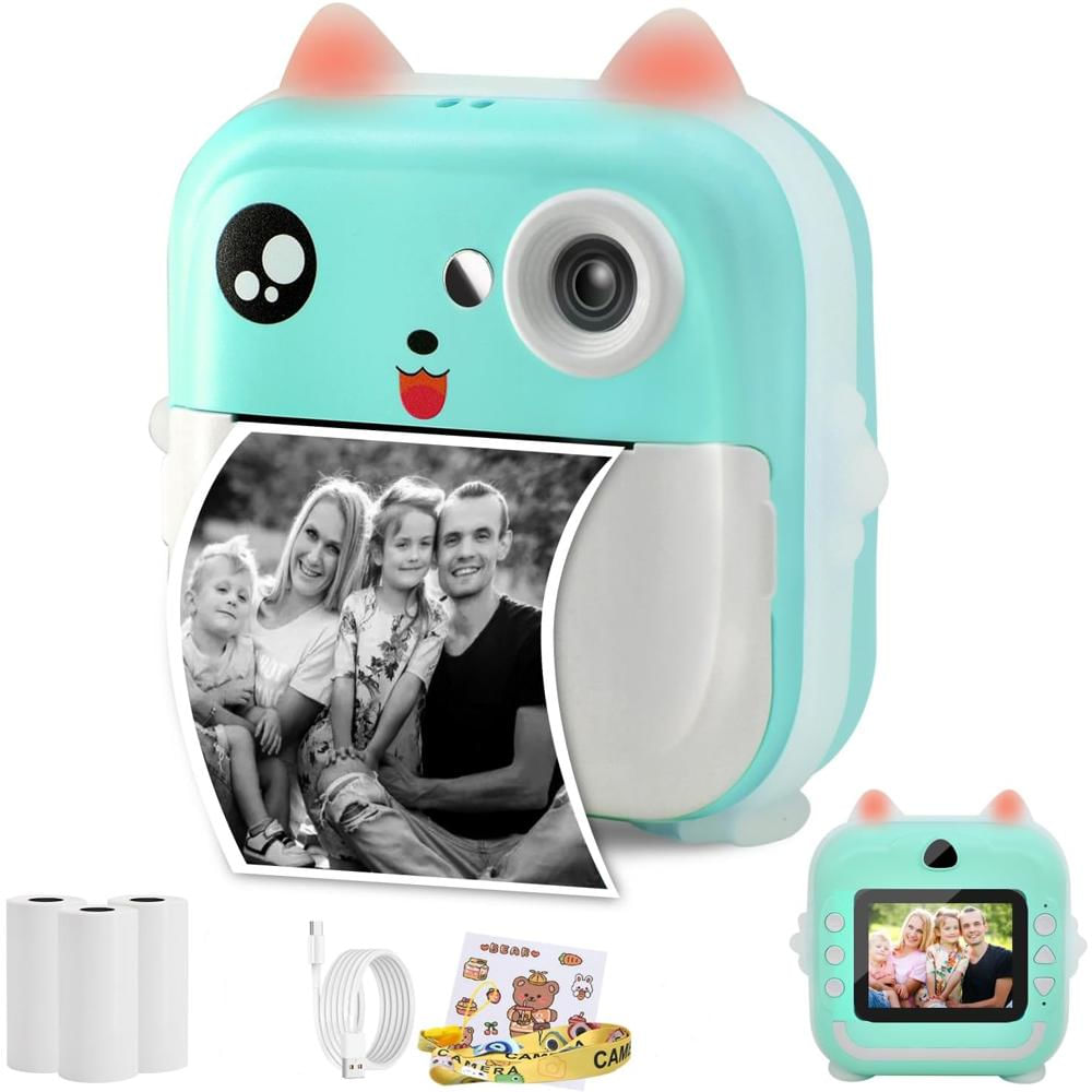 Cámara Digital Fotográfica Videos Hd Para Niños Instantanea Azul