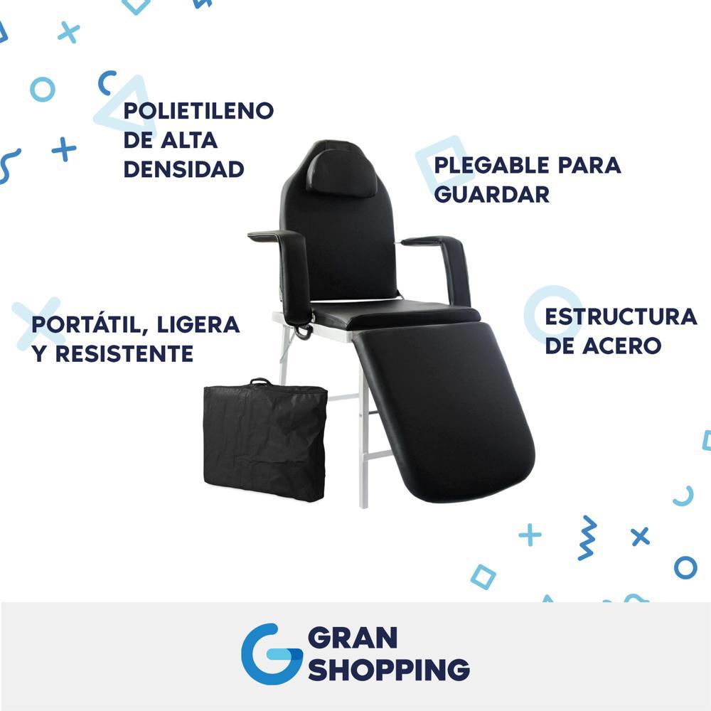 Cama Camilla Salon Spa Masaje Tatoo Portatil Facial Tatuaje Negra img #3