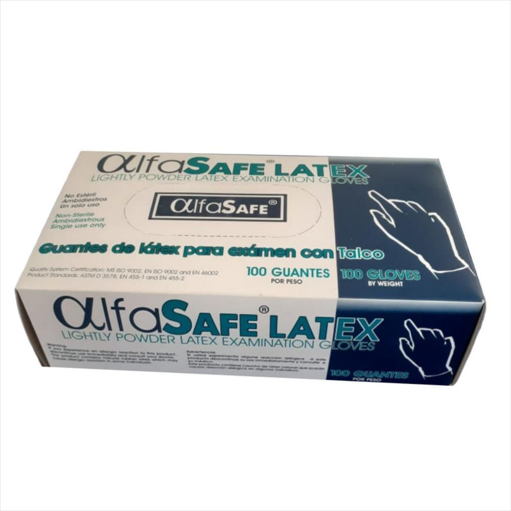 Caja Guantes Latex 100 Unidades Blanco img #2