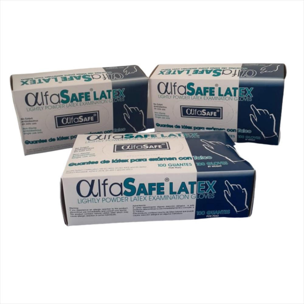 Caja Guantes Latex 100 Unidades Blanco img #3