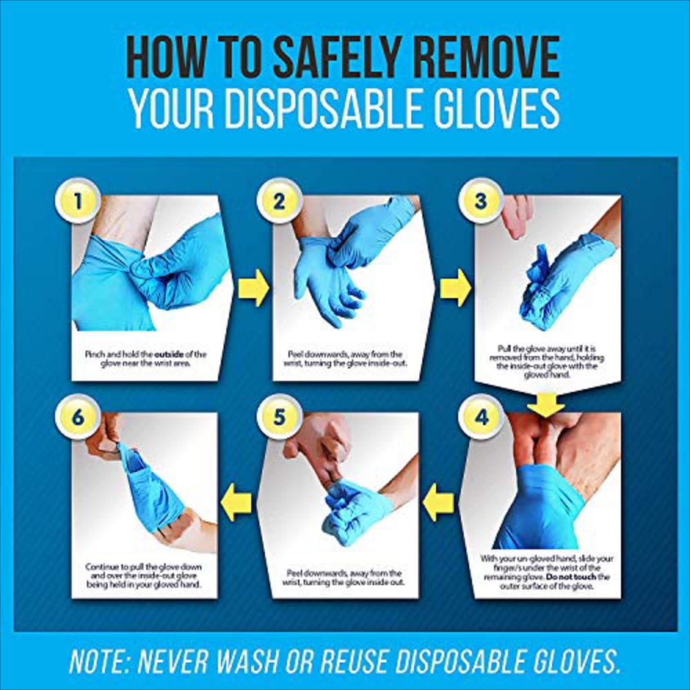 Guantes De Nitrilo Desechables Suaves 100 Pc img #2