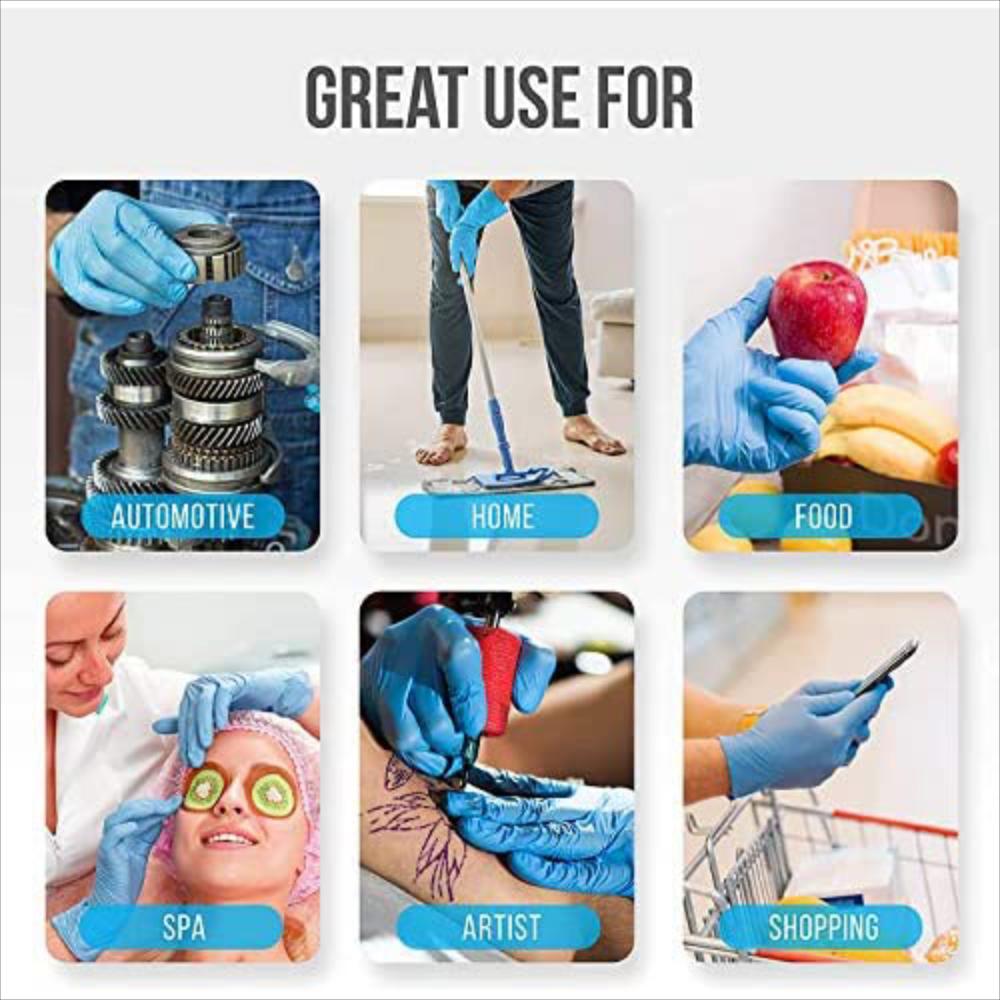 Guantes De Nitrilo Desechables Suaves 100 Pc img #4