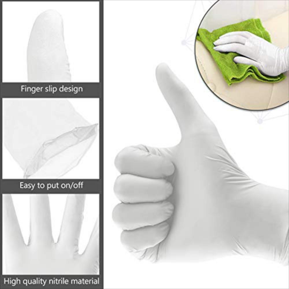 Guantes De Nitrilo Desechables Grado 4 Mil 100 Pc img #3