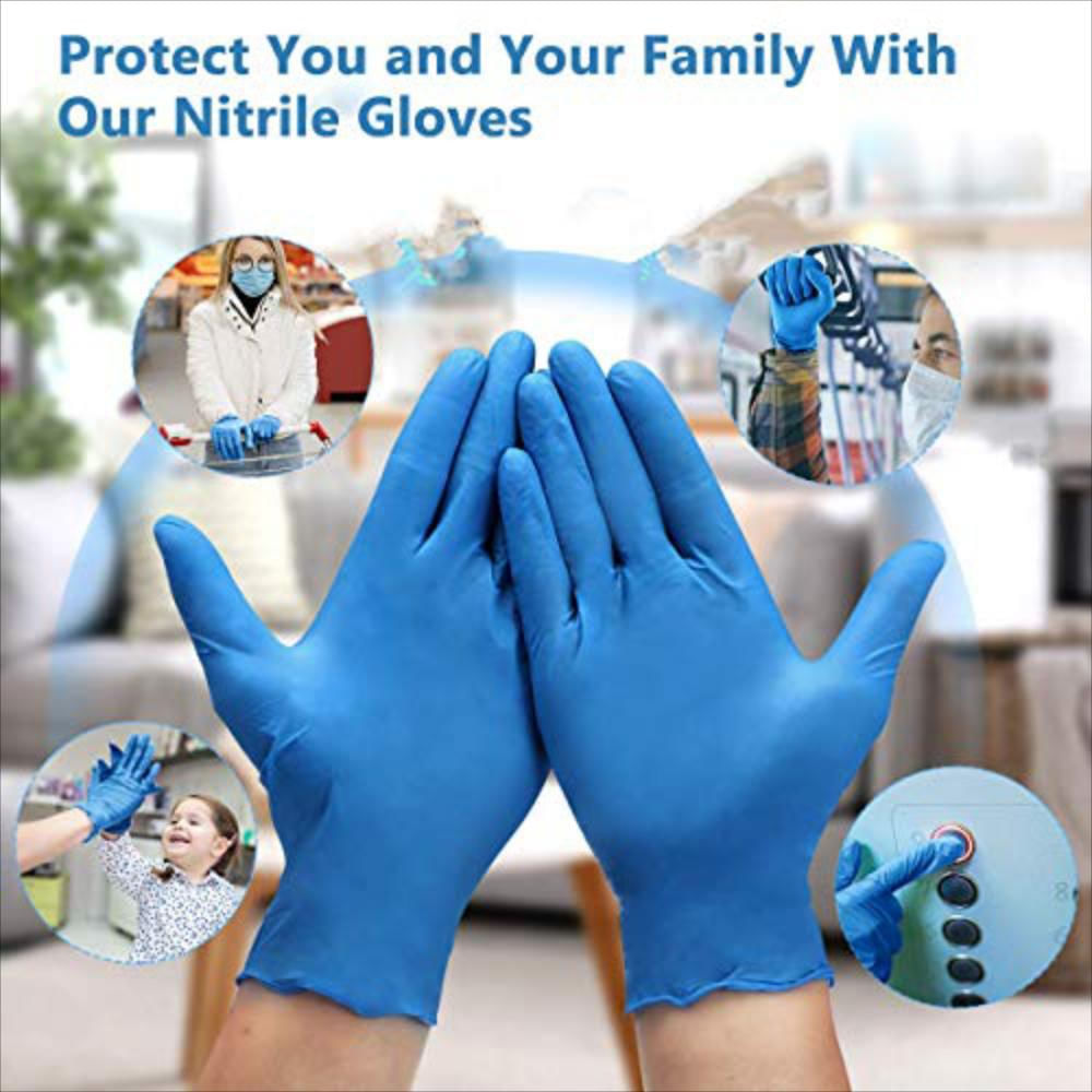 Guantes De Nitrilo Desechables, 100Pcs Talla M img #2