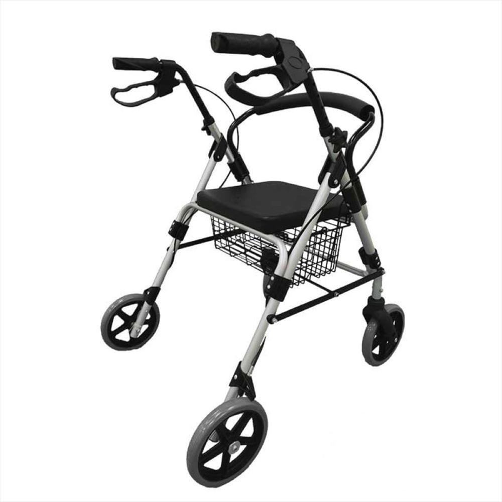 Caminador De 4 Ruedas Plegable, Asiento Rigido Tme965lh1