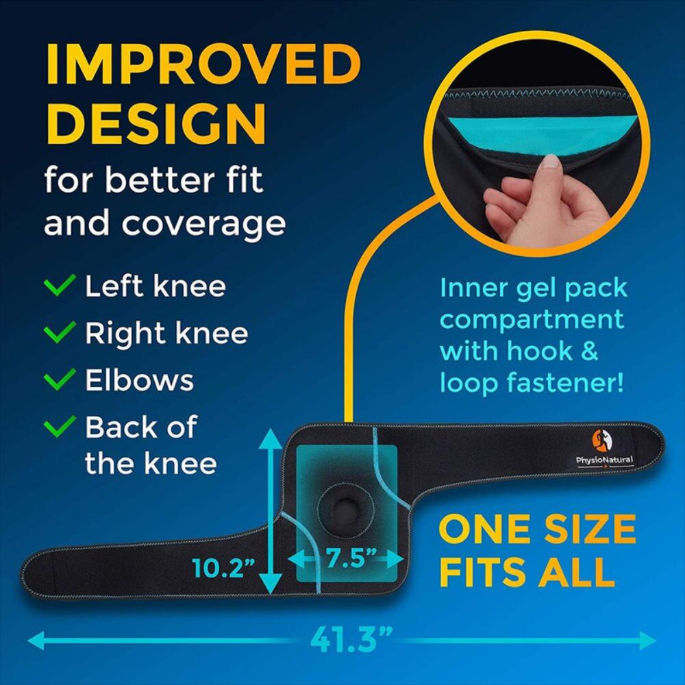 Soporte De Compresa De Hielo Ajustable Para Rodilla img #3