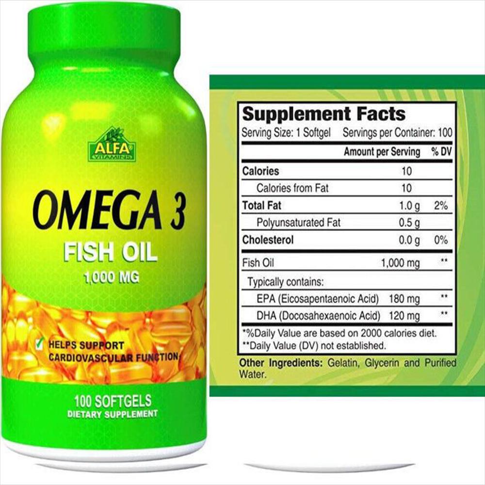 Omega 3 Fish Oil Alfa 1000Mg