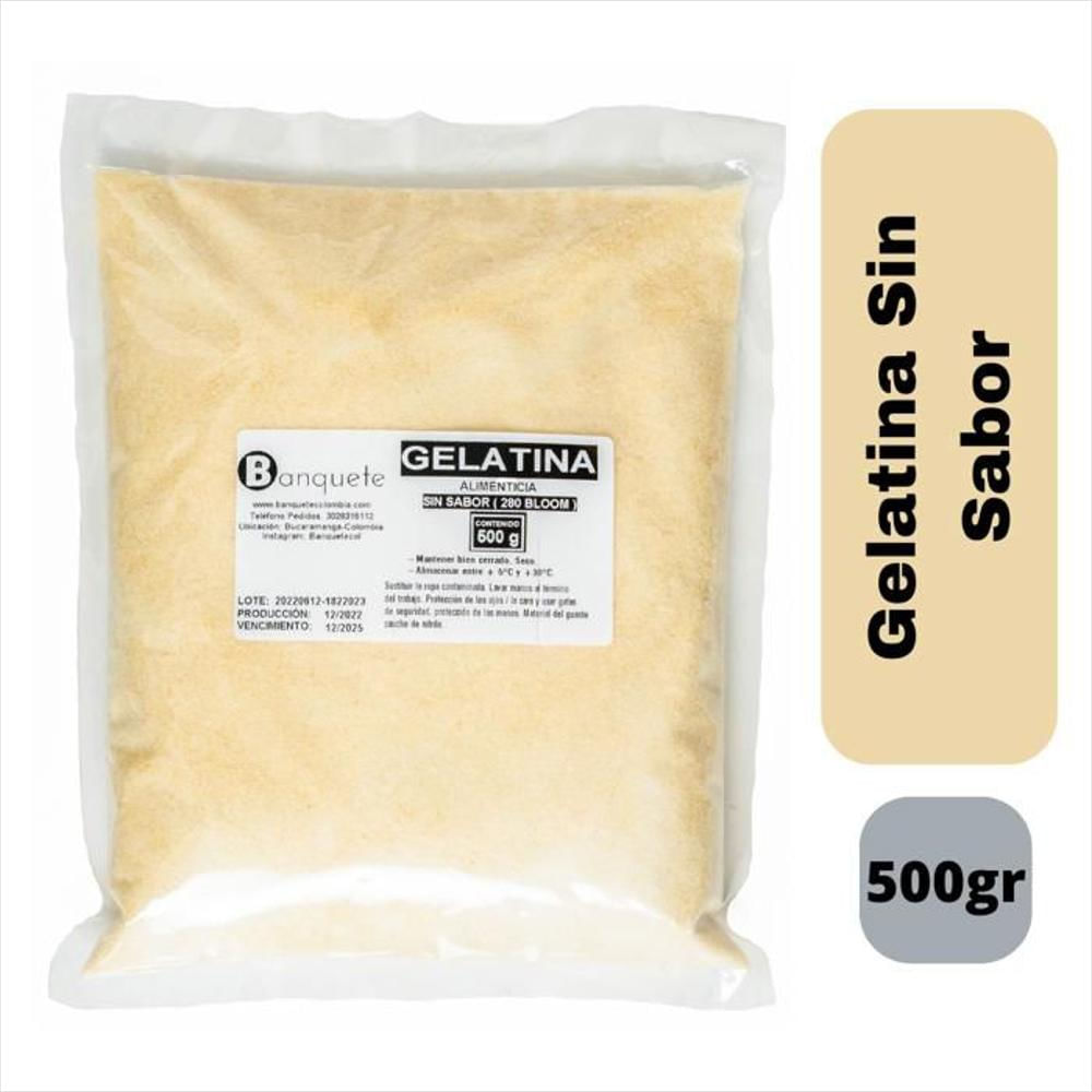 Gelatina Sin Sabor 500Gr Bloom