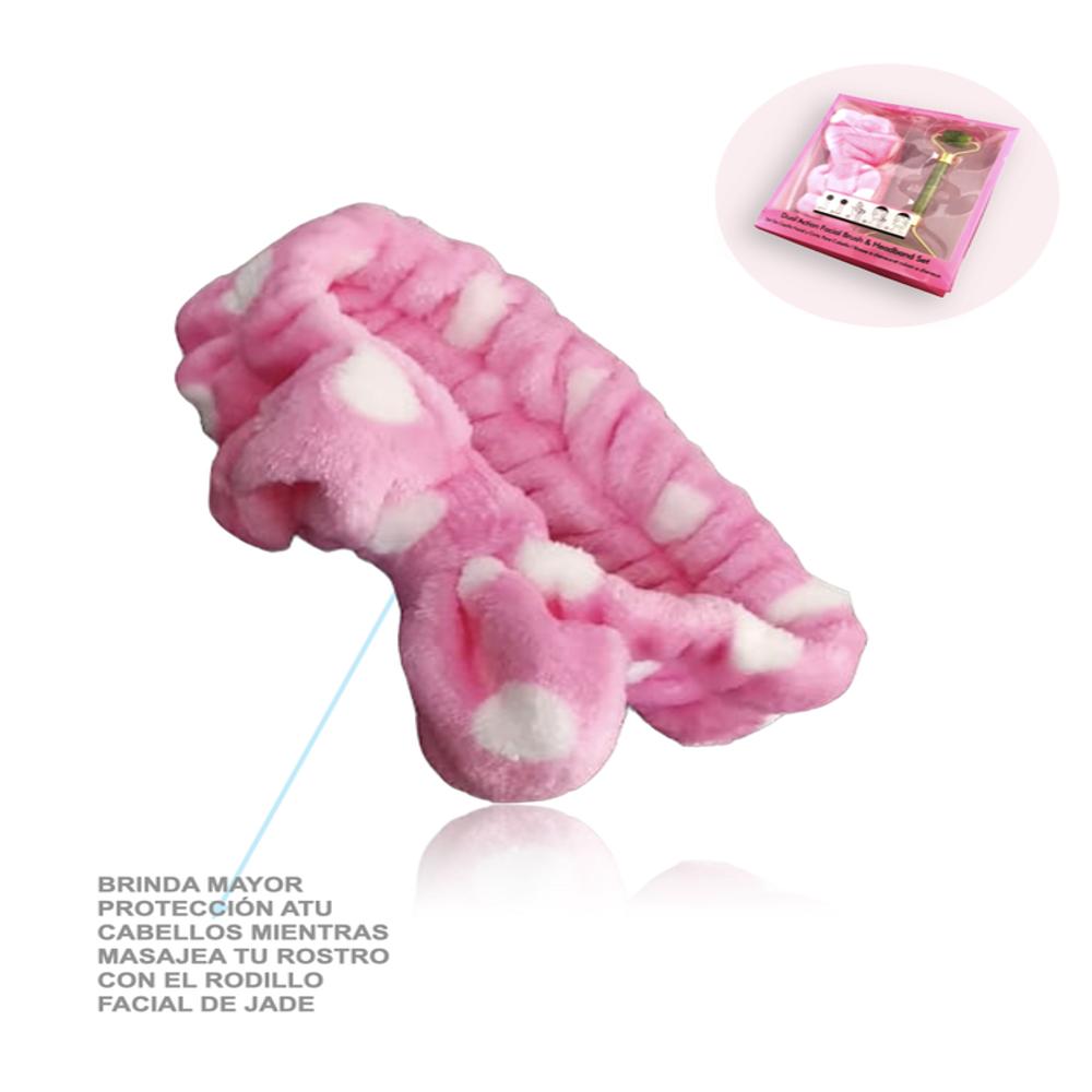 Kit Rodillo Facial Doble Acción + Diadema Multicolor img #2